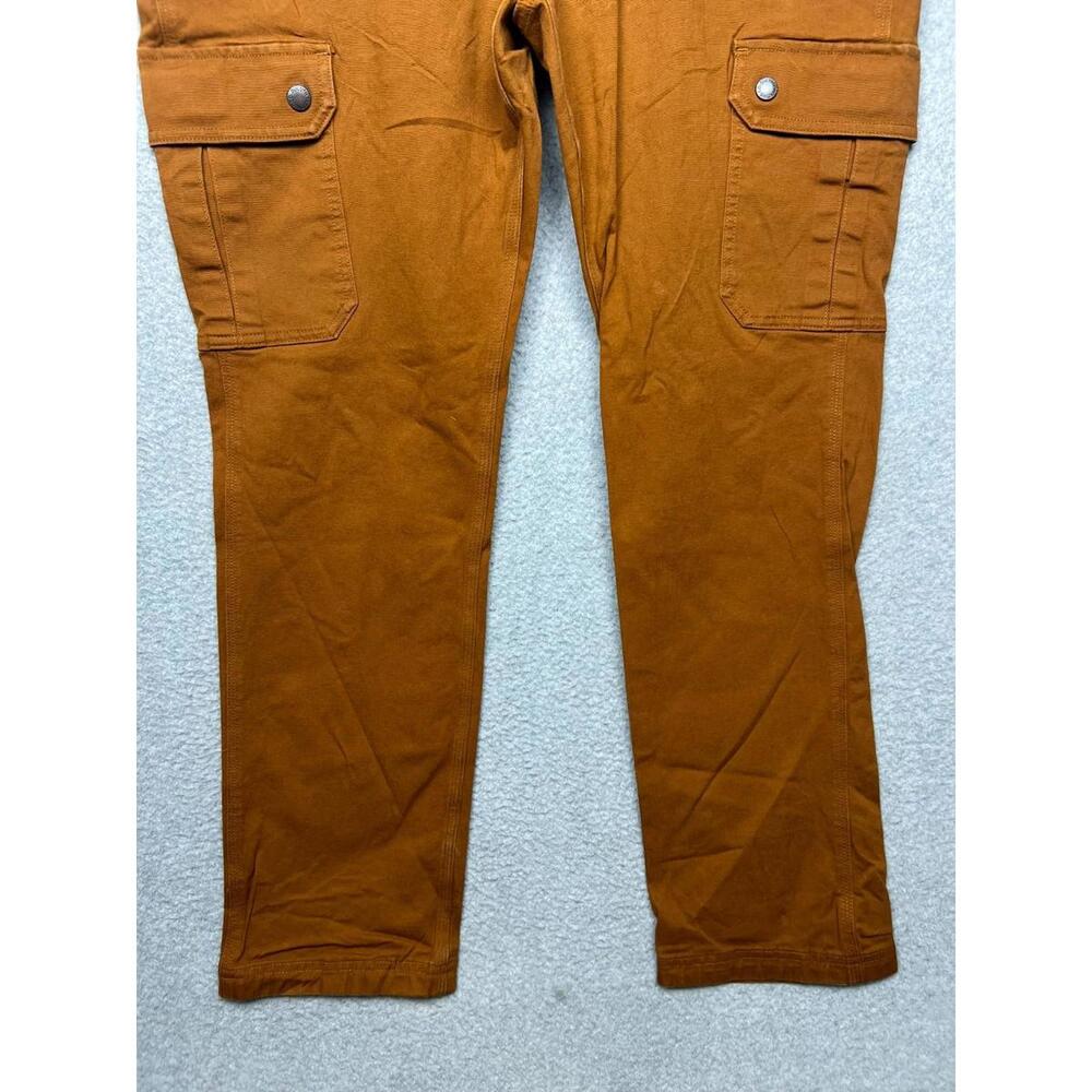 Duluth Trading Curve Setter Waistband Women's 14 x 31 Brown Cargo Stretch Pants - Picture 8 of 11